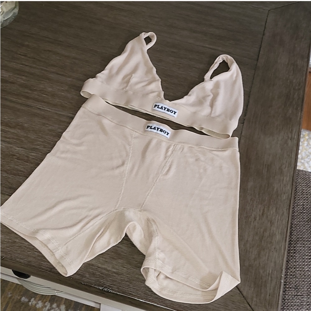 PLAYBOY 3 Piece Intimates & sleepwear set with Hat!